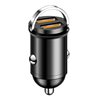 Hidden pull ring car charger mini alloy Type-c multi-function car charger mini super fast charging head
