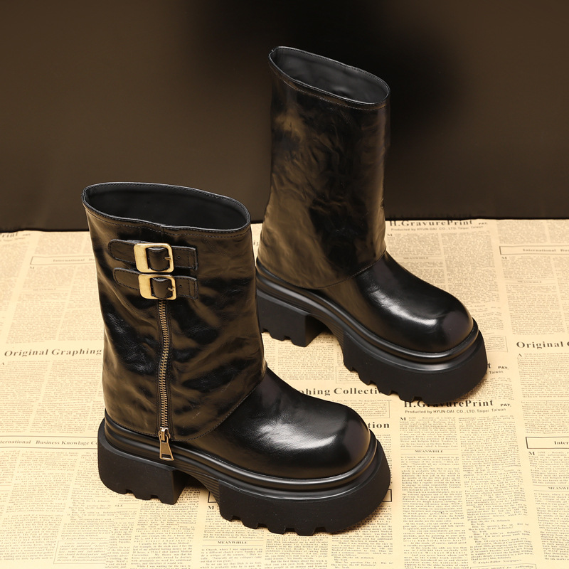 (Mới) Mã B1908 Giá 1210K: Boot Cổ Thấp Nữ Wetdi Hàng Mùa Xuân Thu Đông Tăng Chiều Cao Đế Cao Giày Dép Nữ Chất Liệu G04 Sản Phẩm Mới, (Miễn Phí Vận Chuyển Toàn Quốc).