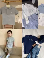 Ralph new 2025 four color children's polo short sleeve top