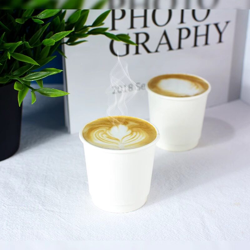 Coffee Tasting Cup Double-Layer Paper Cup 4oz Disposable 100ml Tasting Cup Espresso Coffee Cup