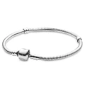 silver buckle snake bone chain (without logo)