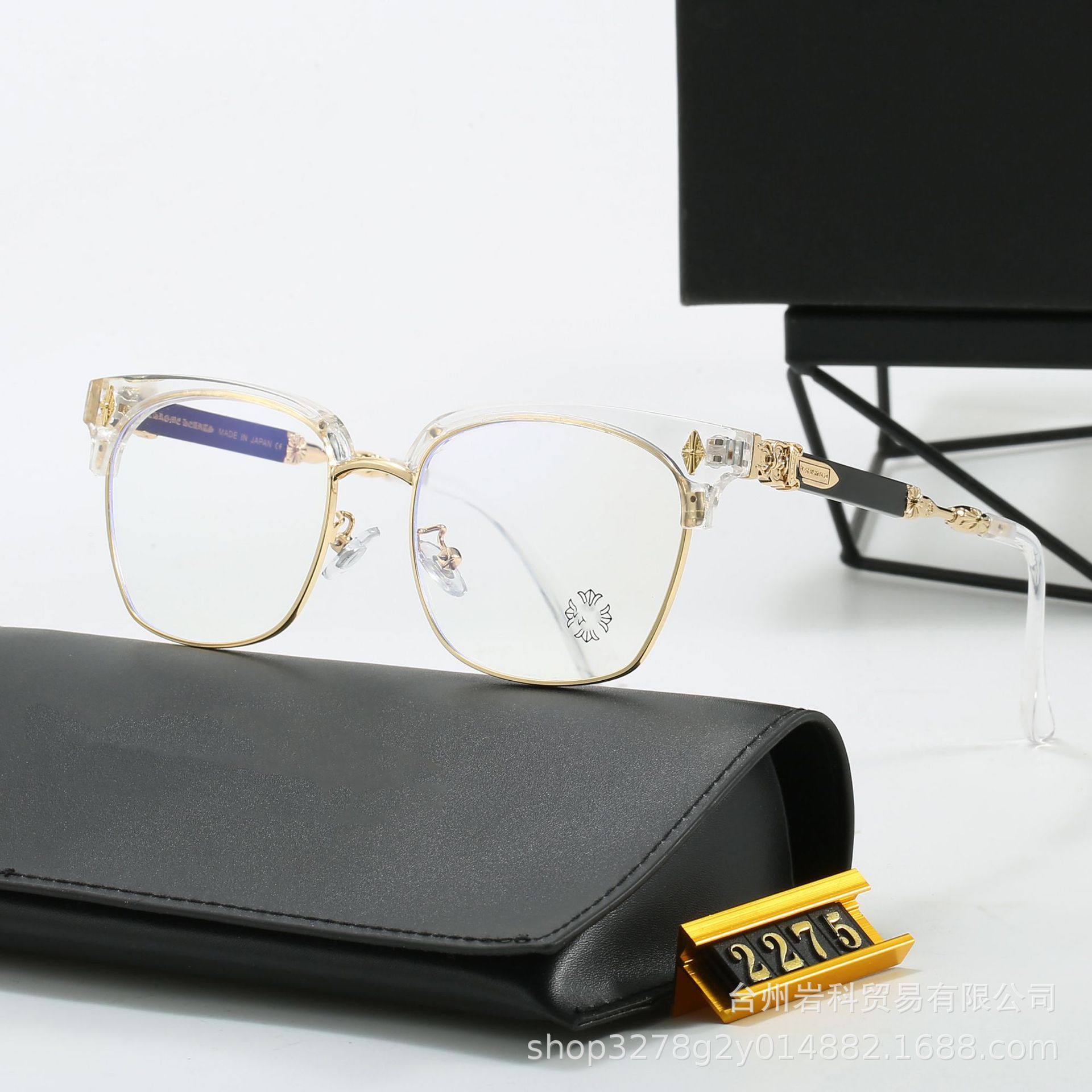 Crow family jay chou with myopia eyebrow glasses frame high-end men's fashion trend retro glasses frame 2275