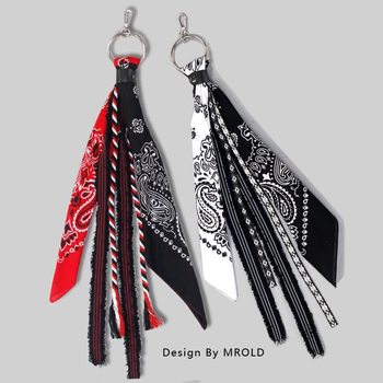 Cashew Ins Small Square Scarf Headband Versatile Hip-Hop Hip-Hop Pants Chain National Trend Street Dance Square Scarf Industrial Pants Chain Waist Scarf