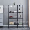Trapezoidal Storage Rack Bedroom Kitchen Metal Iron Storage Books and Newspaper Flowers Storage Rack Trapezoidal Storage Rack
