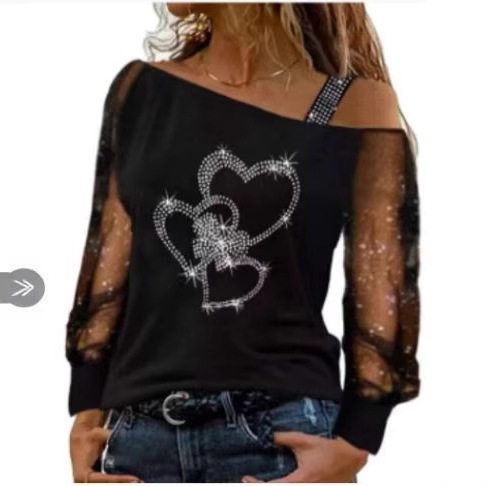 Off Shoulder Color Block Printed Top Spring Collection Casual Wear Wholesale Available private label