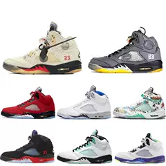 Yutian Factory Export AJ5 Rukawa Maple Red Oreo Guo Allen White Blue Red Purple Mandarin Duck Men's and Women's Basketball Shoes