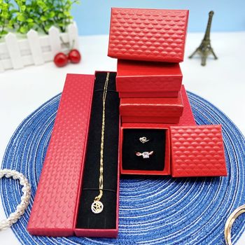 Special Offer 5*5 Diamond Ring Box Set 5*8 Jewelry Box 7*7 Bracelet Box Long Box Cowhide 9*9 Packaging Suspension Box
