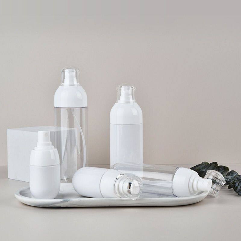 มีสินค้าในสต็อก ขวดสเปรย์ Infusha ทำจาก PETG ขวดสเปรย์แบบกด ใส ขวดโลชั่น เครื่องสำอาง ขนาด 30 มล. บรรจุน้ำ นม และเอสเซนส์