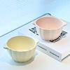 Ceramic Baby Binaural Bowl Rice Bowl Cream Fruit Breakfast Salad Bowl Air Fryer Microwave Oven