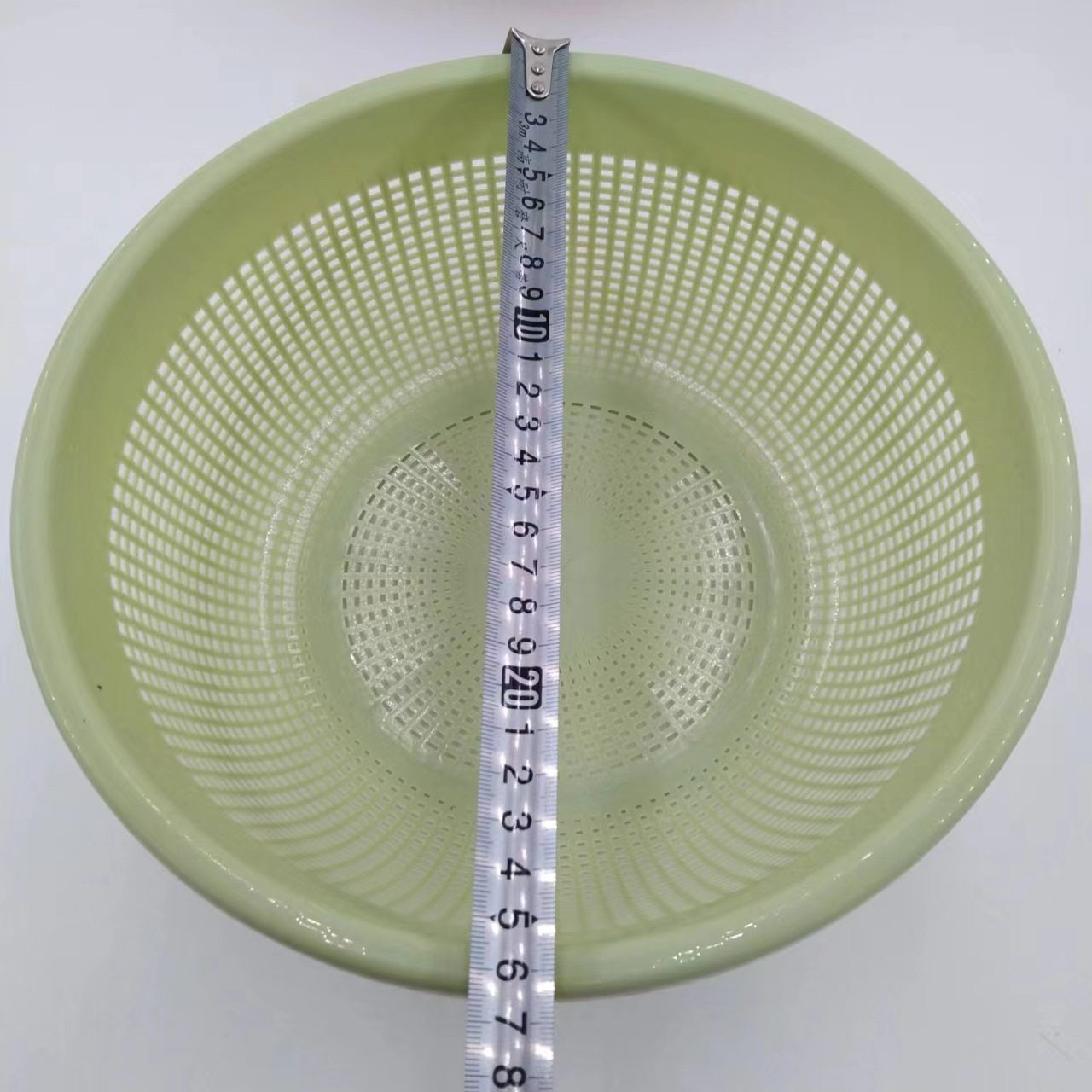 Vegetable washing basket plastic rice washing basket round hole plastic fruit and vegetable small size basket draining basket rice washing sieve plus fruit basket