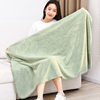 Wholesale Spring New Couple Coral Fleece Large Bath Towel Solid Color Men's and Women's Household Absorbent Office Shawl Nap Blanket