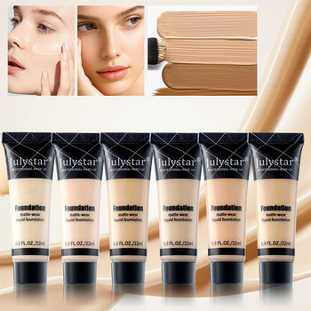 Cross-Border Popular Long-Lasting Concealer Liquid Foundation Facial Makeup Oil-Proof Waterproof Sweat-Proof Non-Removing Makeup Foundation Spot Wholesale