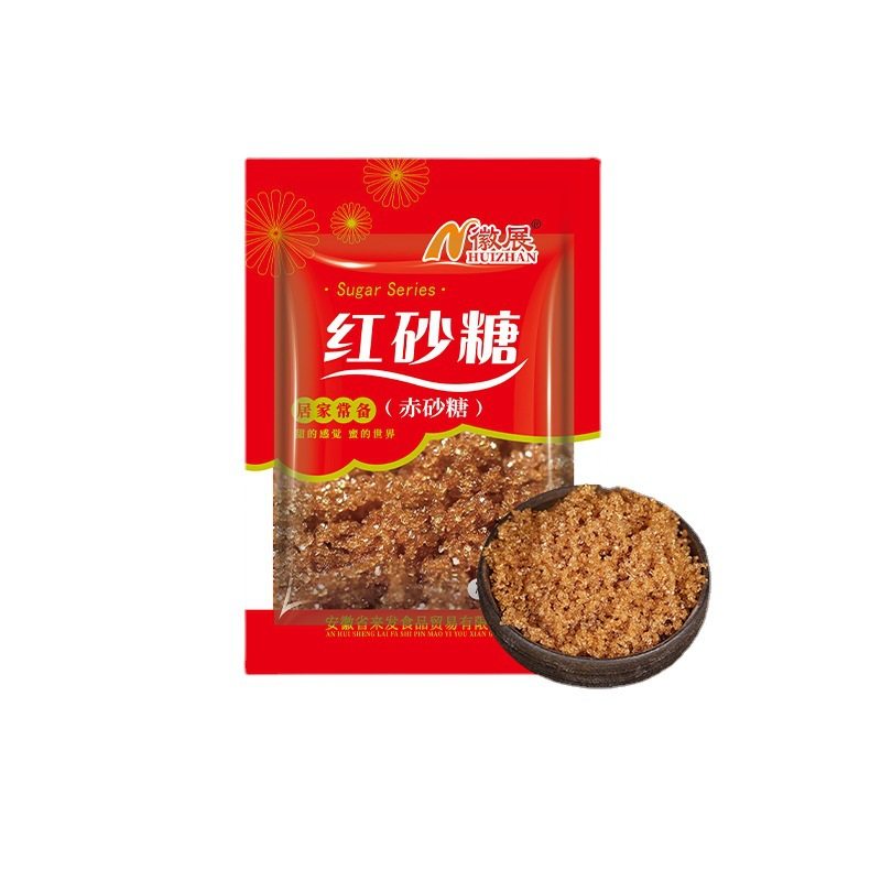 Free Shipping 10 Bags of 252g Brown Sugar Manufacturer Wholesale Hui Zhan Large Capsules Red Syrup Non-Old Brown Sugar Brown Sugar