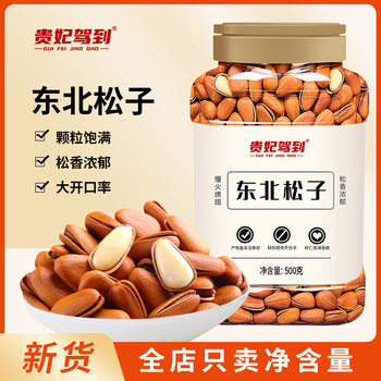 Authentic Northeastern Pine Nuts, Large Kernels, Hand-Peeled, New Crop, 500g Canned Nuts, Roasted Snacks, Leisure Snacks, Factory Direct Delivery