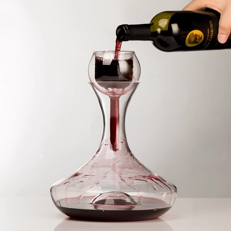 High-End Waterfall-Style Swan Wine Decanter, Rapid Decanting Jug, Wine Dispenser, Premium Wine Bottle Glass