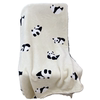 Soft fufu Cute Panda Peng Peng Warm Blanket | Thickened Autumn and Winter New Nap Warm Bed Sheet Milk Blanket
