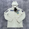 【hooded】air jordan logo - brazilian windbreaker - off-white
