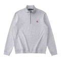 603 half zipper gray red