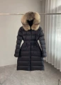 Black brown fur collar