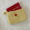 Candy-colored wool hand-woven cotton card bag coin purse carry-on red envelope hanging bag photography props