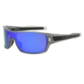 Transparent gray frame blue film