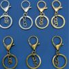 Wholesale In-Stock Lobster Clasp Three-Piece Set Four-Section Chain DIY Hardware Metal Chain Keychain Doll Pendant Accessories