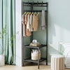 Corner Coat Rack Floor Bedroom Household Bedside Clothes Hanger Simple Storage Rack Wall Corner Clothes Collection Di Peng
