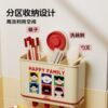 Suction Cup Chopstick Storage Box Kitchen Rack No-Drill Knife and Chopstick Holder Integrated Storage Rack with Drainage and Mold Prevention