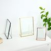 European-style Retro Glass Photo Frame Display Card Table Sign Feather Plant Specimen Clip Wedding Photo Decoration Photo Frame Set Table
