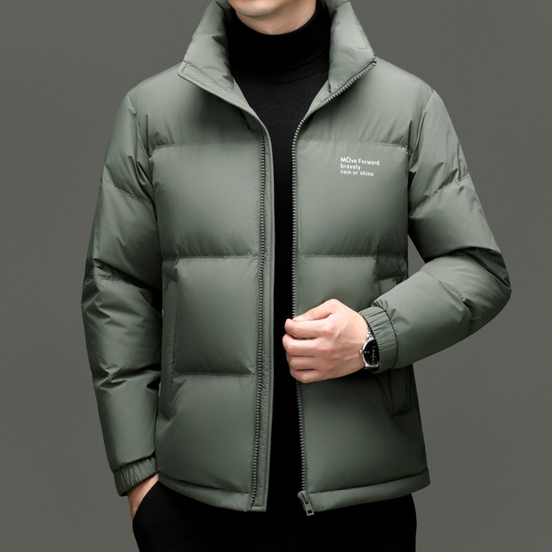 Men's down Jacket Quality Inspection 90% down Winter New Men's Fashion Casual Versatile Stand Collar Warm Men's Coat
