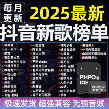 2025 Douyin New Song Tf Memory Card Car Sd Card Audio USB Flash Drive Bluetooth Headset with Songs