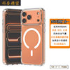 Suitable for Apple 17Promax Transparent Magnetic Phone Case Iphone16 Transparent Tup+Pc Two-In-One Protective Case
