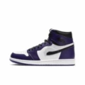 Aj1-high top-white and purple