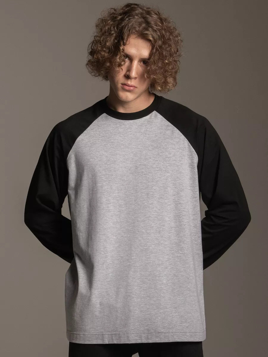 Womens Color Block Long Sleeve T Shirt Casual Loose Fit Round Neck Cotton Fabric Spring and Autumn Essential