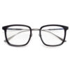 Imperial Series Empirei Eyeglass Frames for Men, Square Japanese Style, Pure Titanium Large Frame for Prescription Glasses
