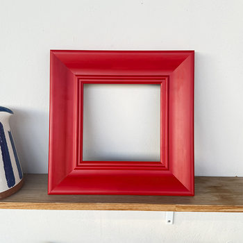 Dopamine Rouge Mirror Frame Oil Painting Custom Wooden Framing Wooden Picture Frame Solid Wood Framing Self-Assembling Photo Frame Empty Frame