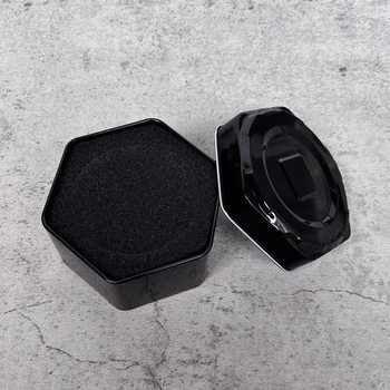 (not only selling) watch advanced gift box simple iron pure black hexagonal iron box gift must choose