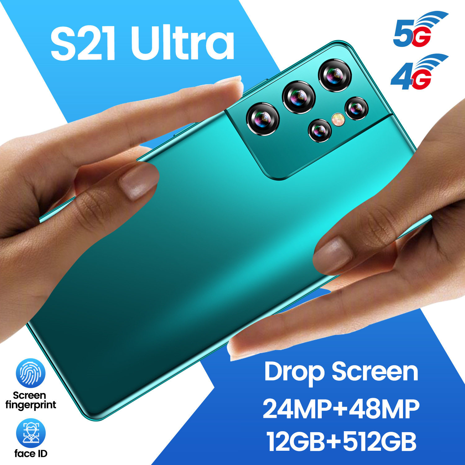 S21ultra跨境6.5英寸安卓智能手机 1+4G低价外贸手机工厂现货代发