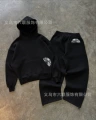 Black hooded suit