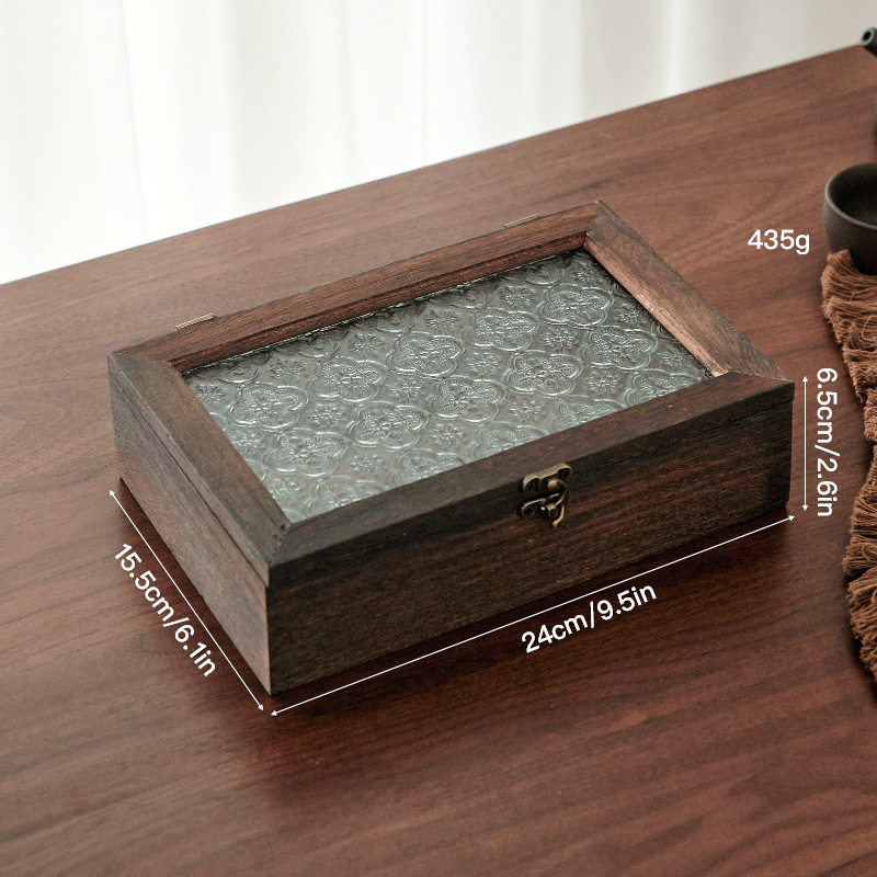 【ファイヤー】桐【中】ベゴニアフラワージュエリーボックス