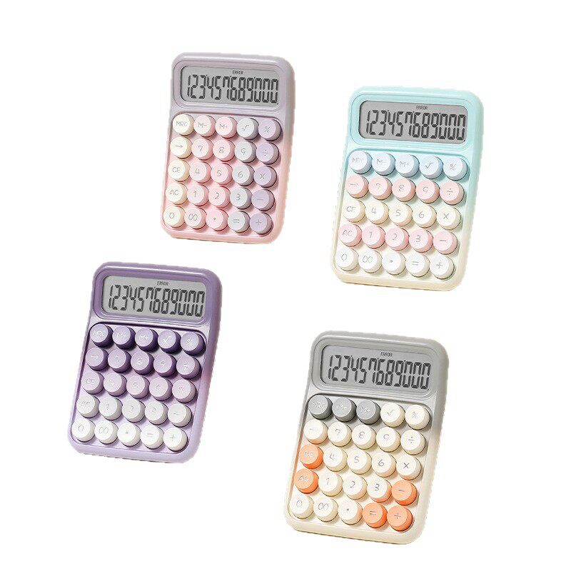 RZ-817新款计算机多巴胺计算器圆形机械键盘渐变色高颜值计算器