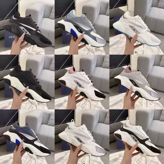 Cross border exclusive for Putian shoes, new D home B22 casual and fashionable sports shoes, retro breathable men's and women's height increasing dad shoes