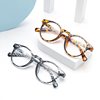 2022 new round frame beige nail color anti-blue light glasses cross-border Amazon men and women fashion glasses frame