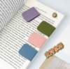 New Square Soft Magnetic Pu Customized Bookmark Book Pagination Student Reward Reading Can Logo Magnetic Creative Bookmark