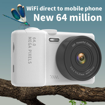 Ccd Digital Camera Hd Dual Camera Student Entry-Level Retro Toy Can Take Selfies Dual Lens Video Recorder 64 Million