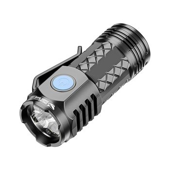 Cross-Border New Outdoor Ultra-Bright Long-Range Lightweight Portable Flashlight Strong Light Mini Household Flashlight Portable Le