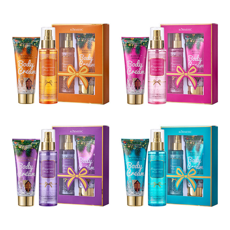 Kormesic Full English Christmas Body Care Set with Long-Lasting Fragrance and Fresh Scent Body Care Cross-Border Hot Item