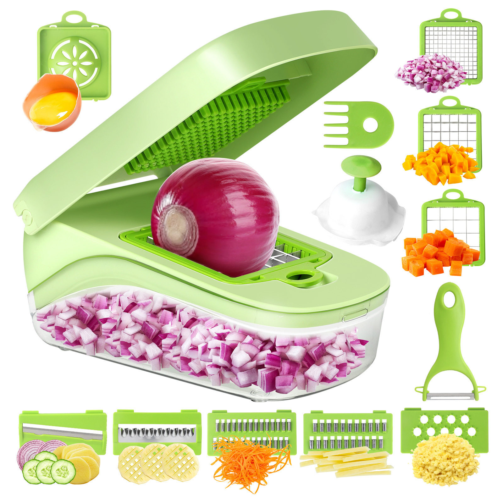 New Vegetable Cutting Tool Multifunctional Grater Potato Slicer Creative Shredder Onion Dicing Machine Vegetable Cutter