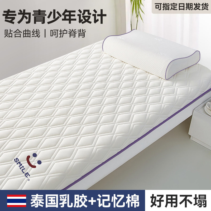 Student Dormitory Latex Mattress Cushion Single Foldableable Tatami Memory Foam Mat Floor Sleeping Mat for Rent