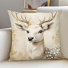 New Christmas Pillow Cover Holiday Elk Rabbit Decorative Sofa Atmosphere Decorative Linen Pillow Cover Wholesale